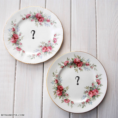 Love Dishes With Name