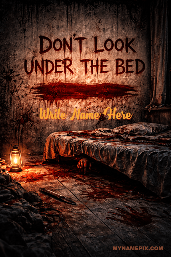 Midnight Haunted Room Good Night Card | midnight scary | Funny | MyNamePix