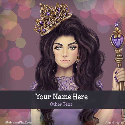 Princess Girl Image With Name