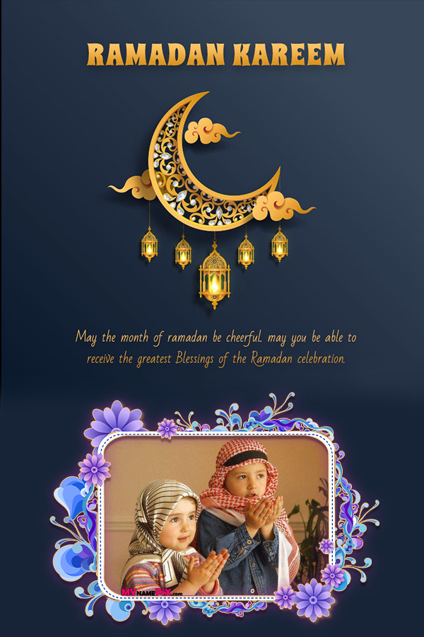 Ramadan Kareem Best Quoted Wish Card With Customize Picture