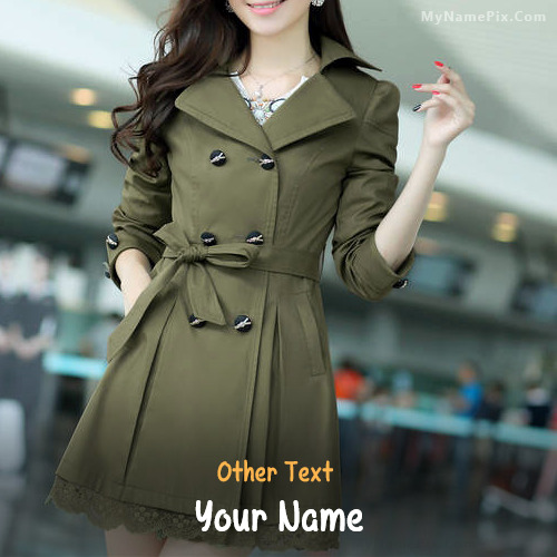 Stylish Girl In Coat