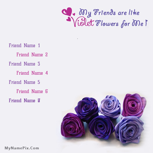 Voilet Friends Image With Name