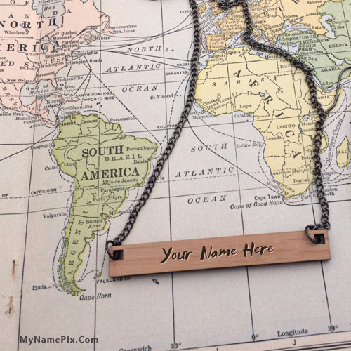 Wooden Bar Necklace