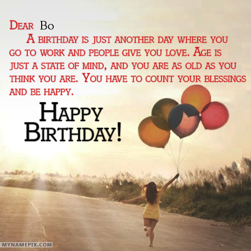 Happy Birthday Bo Cakes, Cards, Wishes