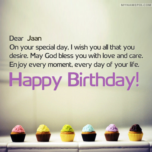 Happy Birthday Jaan Cakes, Cards, Wishes