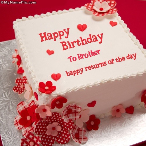Happy Birthday Brother Sparkling Cake GIF | GIFDB.com