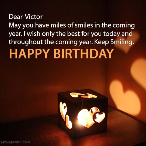 Happy Birthday Victor Song with Cake Images